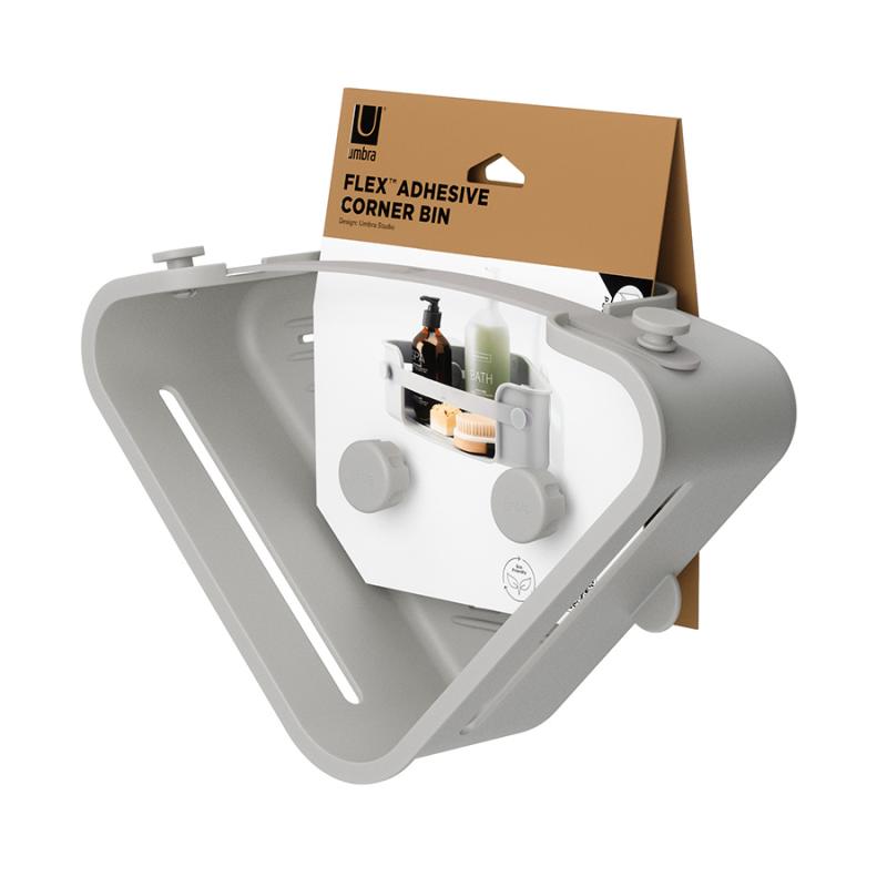 Органайзер для душа угловой flex adhesive