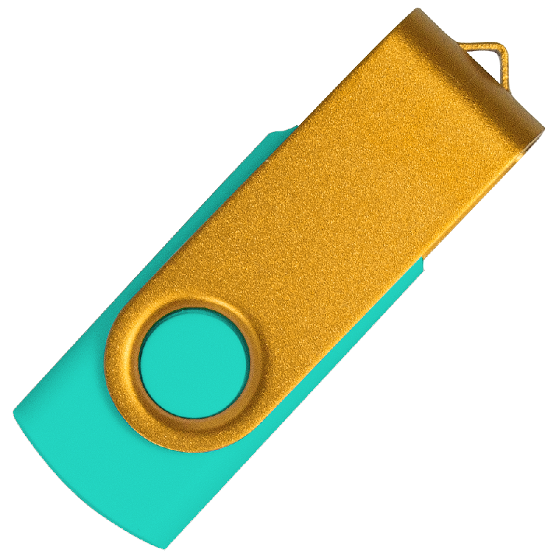 Флеш накопитель USB 2.0 Twister Сolor Mix 16GB, пластик Софт Тачметалл
