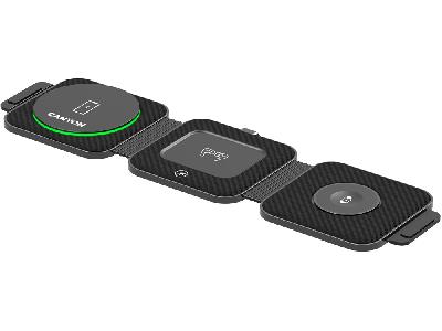 Беспроводное зарядное устройство 3-в-1 WS-305, 15 Вт