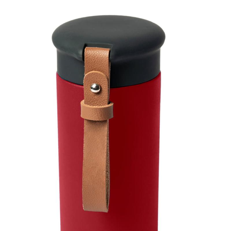 Термос вакуумный STRIPE, голубой, нержавеющая сталь, 450 мл