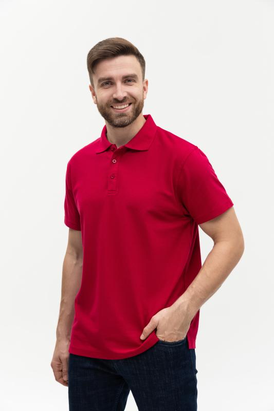Рубашка поло мужская  STAN хлопок/полиэстер 185