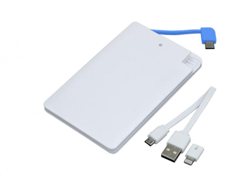 Внешний аккумулятор в форме карты Trunk, 2500 mAh