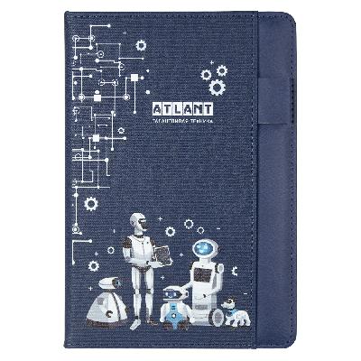 Ежедневник Smart Combi Sand Print Sample Atlant А5, недатированный, в твердой обложке с поролоном