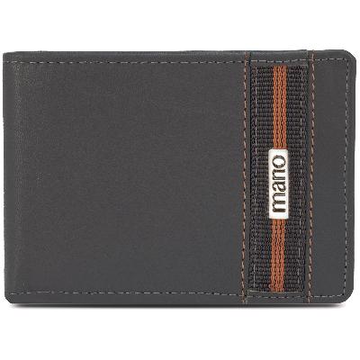 Бумажник Mano "Don Leonardo", с RFID защитой, 12,5 х 2,5 х 9 см