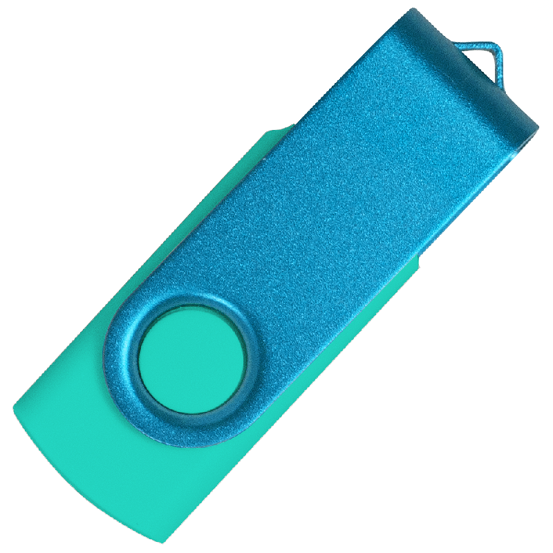 Флеш накопитель USB 2.0 Twister Сolor Mix 16GB, пластик Софт Тачметалл
