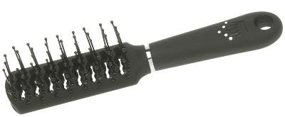 Расческа Dewal Beauty cерия"Шарм" продувная с пластиковым штифтом,прямоугольная мини 18 см