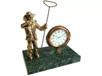 Настольный прибор "Металлург", золотистый/зеленый