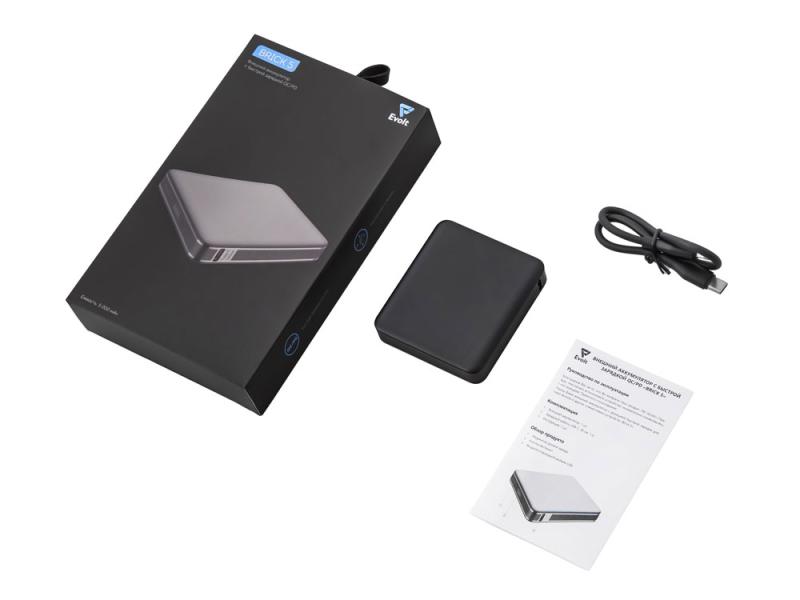 Внешний аккумулятор Brick 5 с быстрой зарядкой PD, 5000 мАч