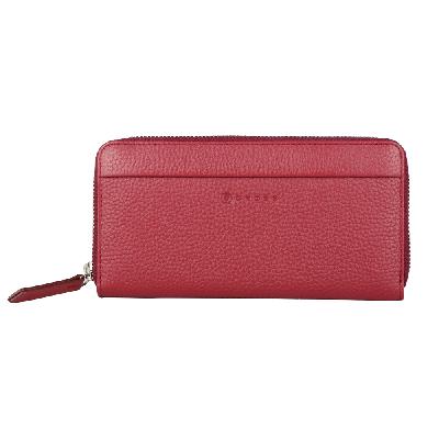 Кошелёк Cross Colors Burgundy, кожа наппа, фактурная