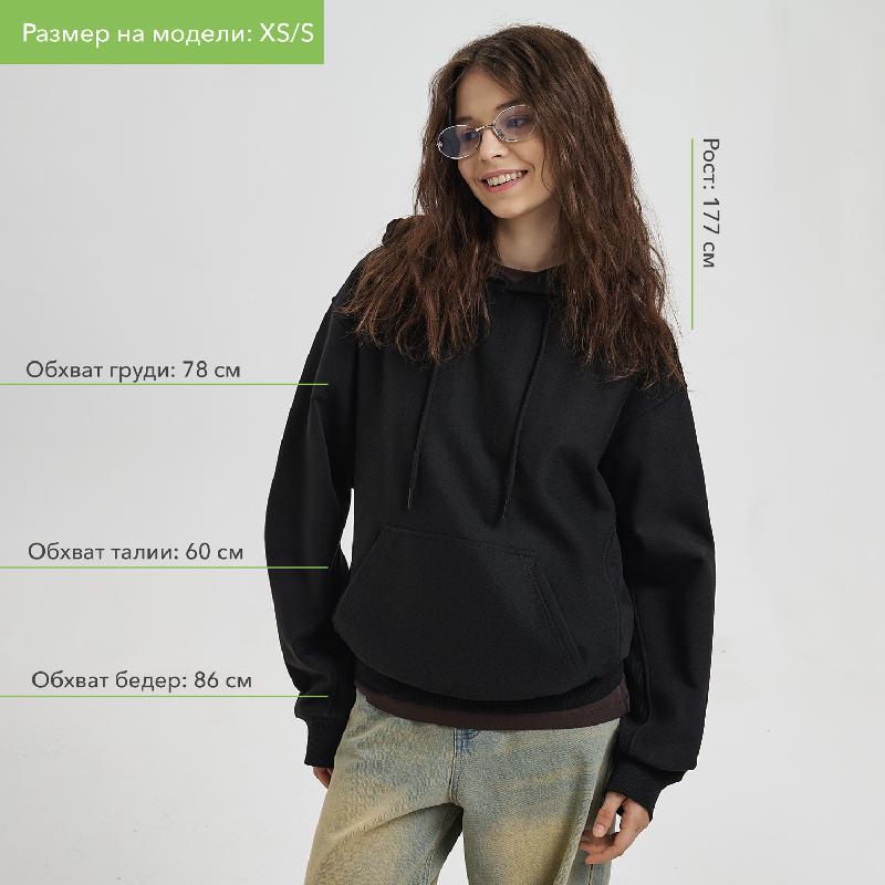 Худи релакс унисекс ADVENTURE, размер XSS