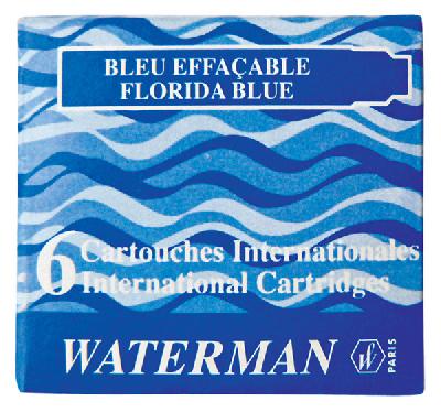 Синие чернильные картриджи WATERMAN Интернешнл 6штуп
