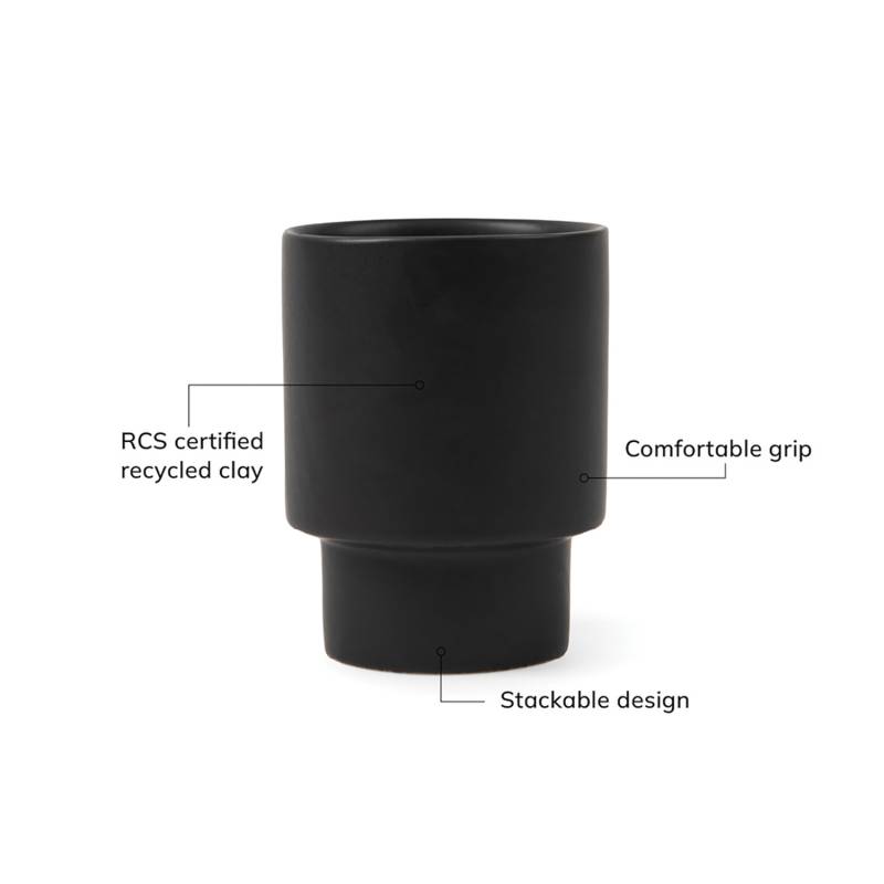 Стакан VINGA Nagano pure из керамики RCS, 300 мл