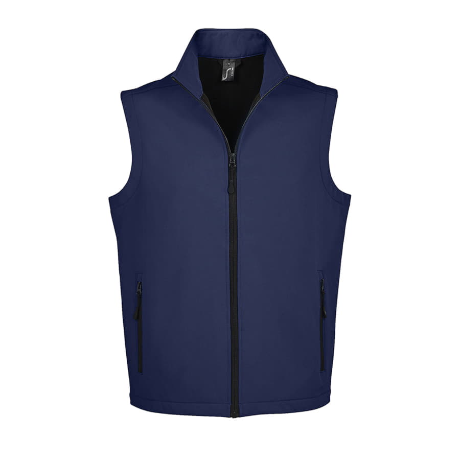 Жилет софтшелл "Race BW Men", темно-синий_ S, 96% п/э 4% эластан, подкладка 100% полиэстер, 280 г/м2