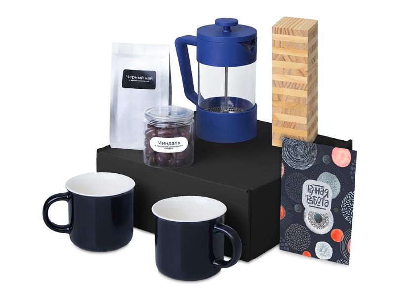 Подарочный набор Re:y. Together  с френчпрессом, кружками и дженгой