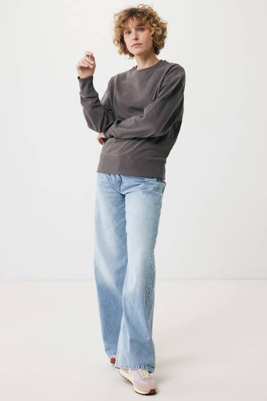 Свитшот Iqoniq Kruger из переработанного хлопка, свободный крой, унисекс, 340 г/м²