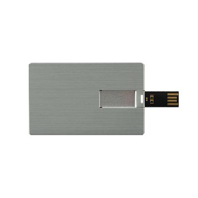 Карточка 08 Визитка металлическая, серебро матовое