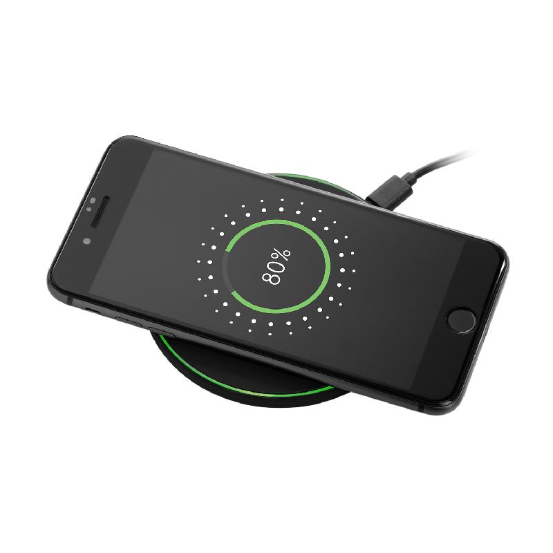 Беспроводное зарядное устройство с подсветкой 15W Аурис (Auris), 