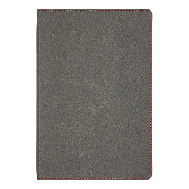 Ежедневник Flexy Latte Color А5,  с красным срезом и красным форзацем, недатированный, в гибкой обложке