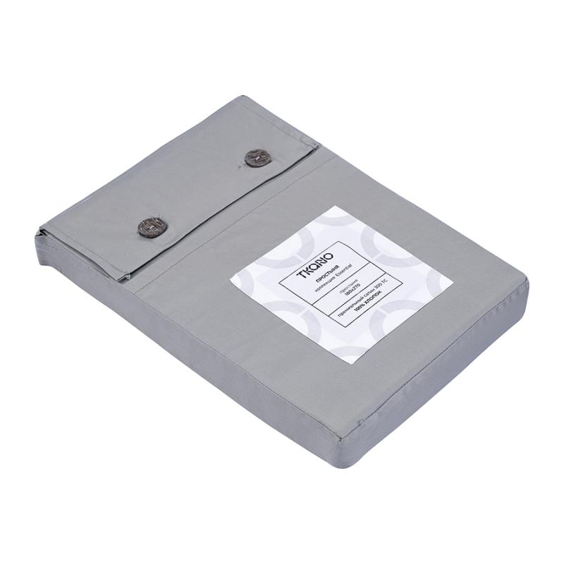 Простыня из премиального сатина  из коллекции essential, 180х270 см