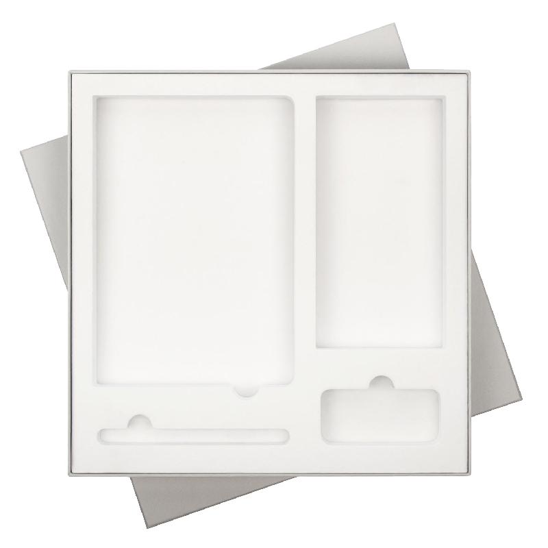 Подарочная коробка без ложемента для ежедневника, ручки и аккумулятора,  (под съемные ложементы)