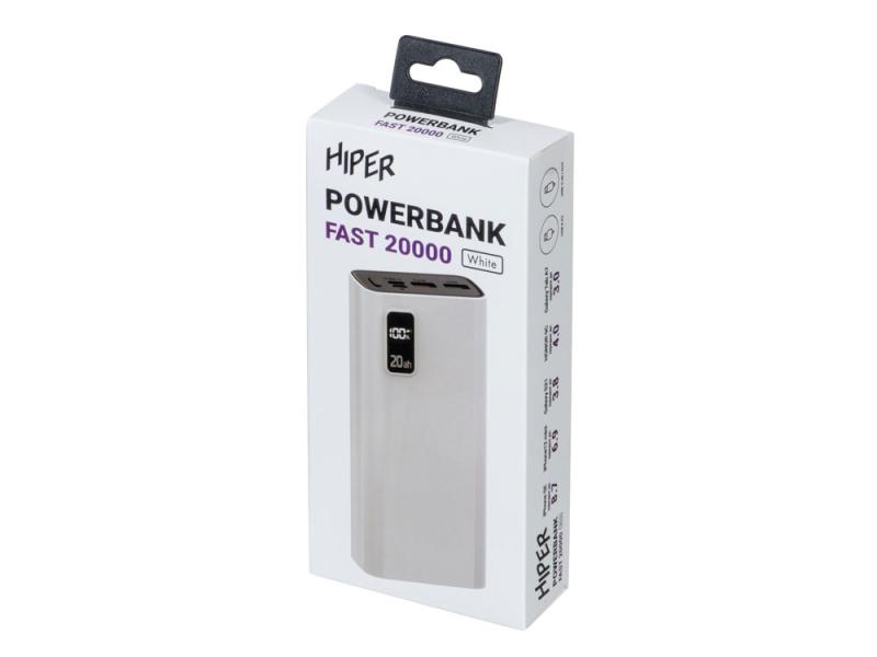 Портативный внешний аккумулятор FAST, 20000 mAh