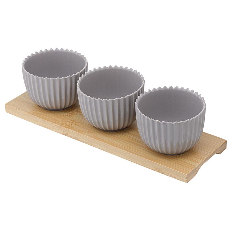 Набор для сервировки  на подставке из коллекции edge