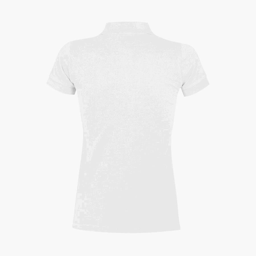 Поло "Portland Women", белый, серый_S, 100% х/б, 200г/м2