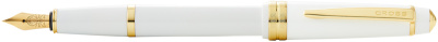 Перьевая ручка Cross Bailey Light Polished White Resin and Gold Tone, перо F