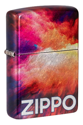 Зажигалка ZIPPO Tie Dye с покрытием 540 Tumbled Chrome, латунь, 38x13x57 мм