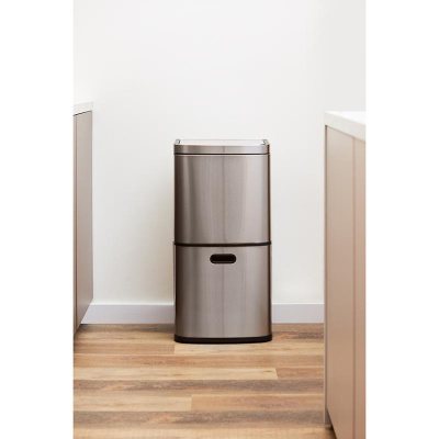 Контейнер мусорный с 2мя отделениями smart bin, сенсорный, 60 л