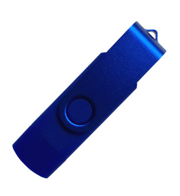 Флеш накопитель USB 2.0OTG Twister Smart 16GB, пластик Софт Тачметалл