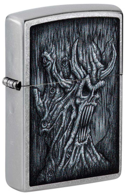 Зажигалка ZIPPO Evil Tree с покрытием Street Chrome, латунь, 38x13x57 мм