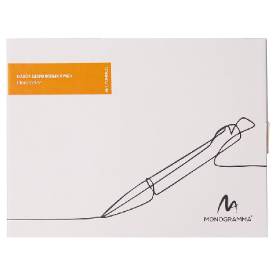 Набор шариковых ручек Print Sample №3 Flora Сolor (9 штук) в футляре