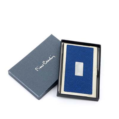 Визитница Pierre Cardin Корпус металл, исккожа Размер 9,3 х 6,0 х 0,8 см