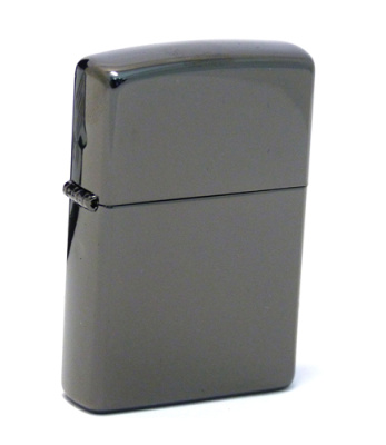Зажигалка ZIPPO Classic с покрытием Ebony™, латунь, глянцевая, 38x13x57 мм