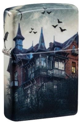 Зажигалка ZIPPO Horror House с покрытием 540 Matte, латунь, 38x13x57 мм