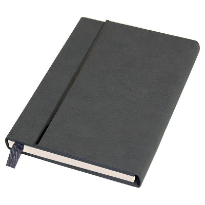 Ежедневник Alfa Bird line Nuba A5,  недатированный, в твердой обложке агнитным клапаном и металлическим элементом, с тисненными линиями