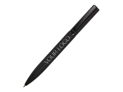 Ручка шариковая металлическая Siegfried Silver soft-touch с зеркальным слоем