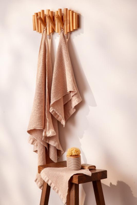 Полотенце для лица из умягченной вафли ового цвета из коллекции essential, 30x30 см