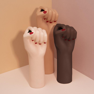 Ваза для цветов girl power, brown, 32 см