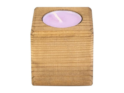 Свеча в декоративном подсвечнике Лаванда