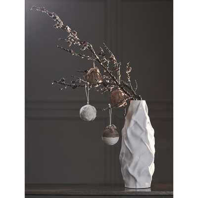 Набор елочных шаров zero waste из джута из коллекции new year essential, 4 шт.