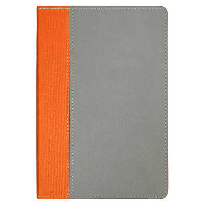 Ежедневник Flexy Viva Latte Sand Color A5,  с оранжевым, недатированный, в гибкой обложке