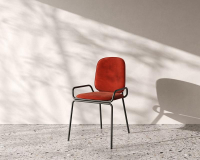 Стул ror, double frame, велюр