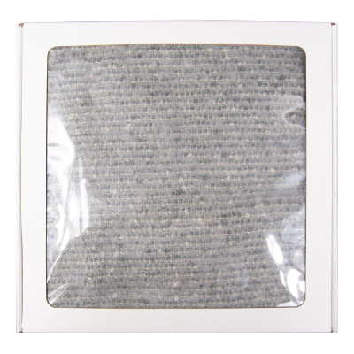 Коробка крафтовая  с окошком, размер 30*30*8 см, самосборная
