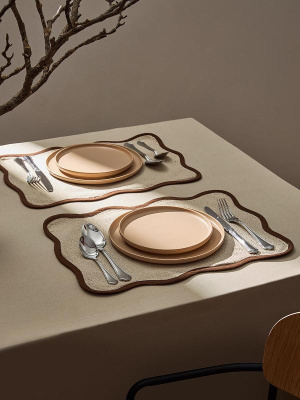 Салфетка под приборы desert waves из коллекции essential, 33х48 см
