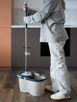 Швабра с ведром и центрифугой cleanup, 7 л.