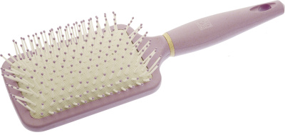 Щетка Dewal Beauty серия "Черничное мороженое "массажная, на подушке, с нейлонштифтом прямоугольная