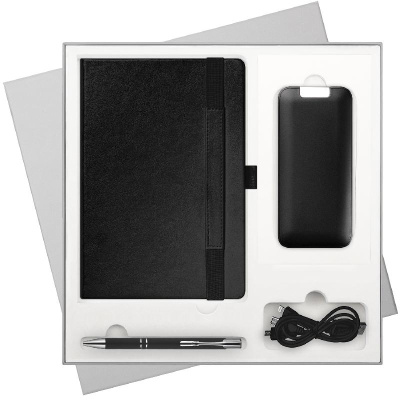 Подарочный набор Galaxy,  (ежедневник, ручка, аккумулятор)