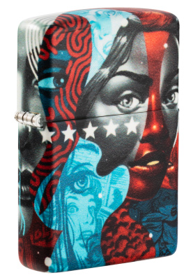 Зажигалка Zippo Tristan Eaton с покрытием White Matte, латунь, 38x13x57 мм